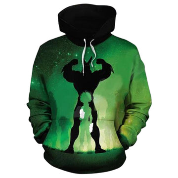 My Hero Academia All Might Cosplay Izuku Midoriya Sudadera con Capucha para Adultos Unisex